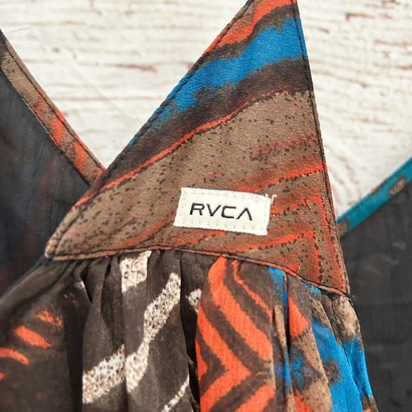 RVCA Tribal Print Maxi Dress Sz M - Picture 6 of 10